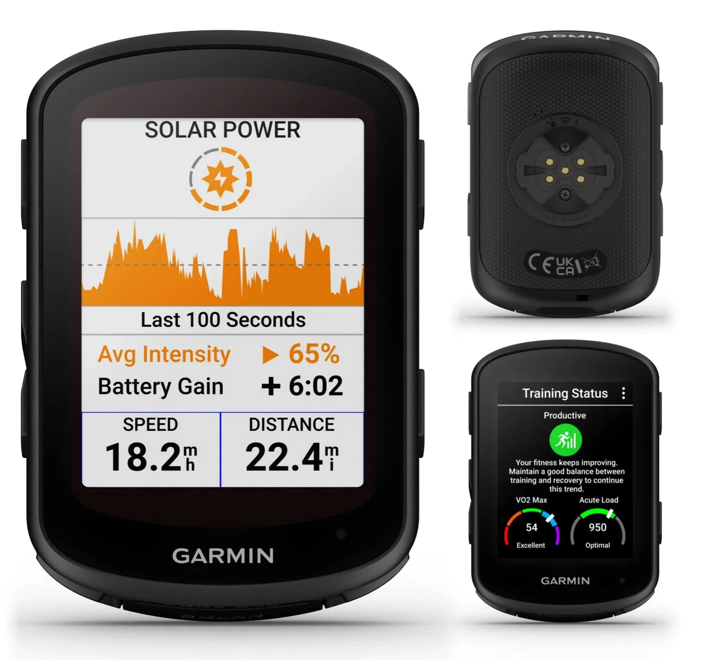 Garmin Edge 840 Solar GPS Cycling Computer, Touchscreen, Button Controls, Advanced Navigation with E-Bank Bundle