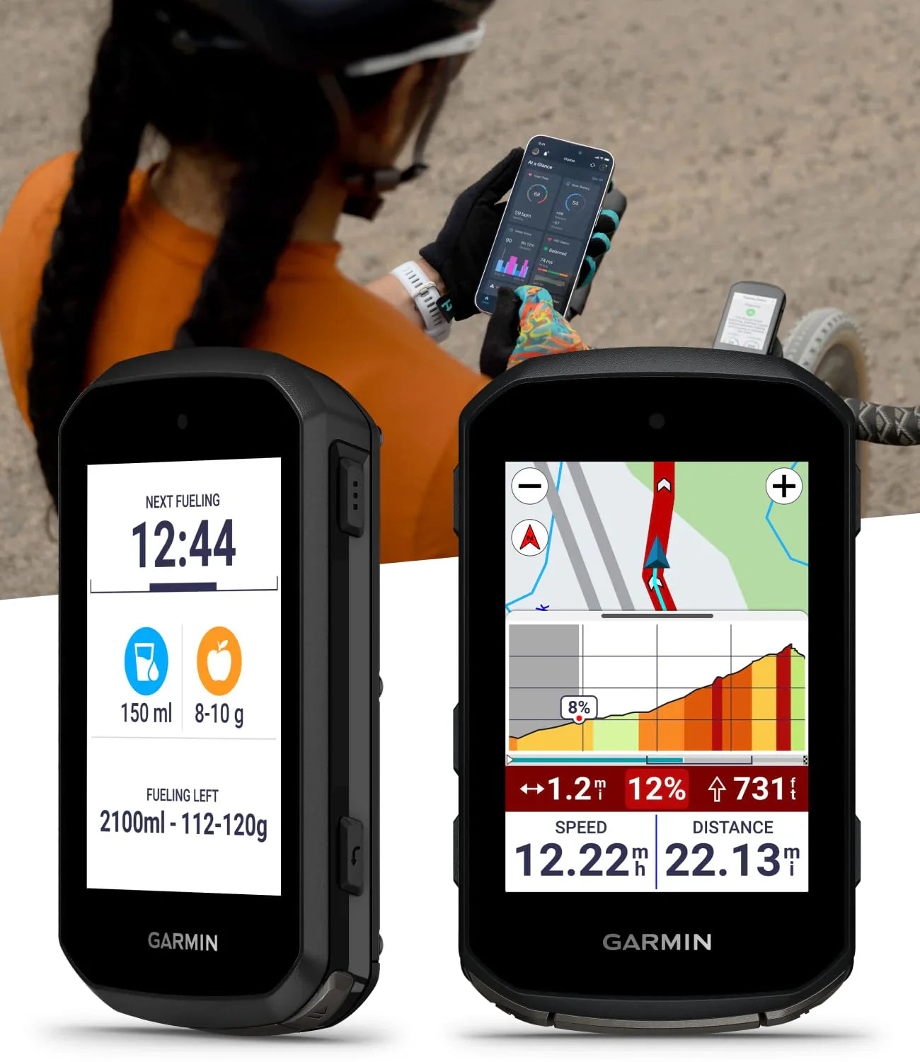 Garmin Edge 850 Compact GPS Cycling Computer, 2.7" Color Touchscreen Display, Bike-Specific Mapping, Advanced Training & Performance Insights + Blue Silicone Case w/ Wearable4U PowerBank Bundle